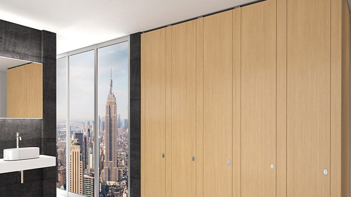 鋁紳仕攜手四會高速公路服務區抗倍特板衛生間隔斷定制案例